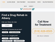 Tablet Screenshot of drugrehabcentersalbany.com